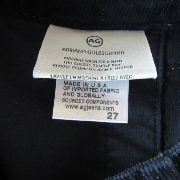 AG Adriano Goldschmied Blue Corduroy 27 Cropped Kick Flare USA Pants - Picture 6 of 6
